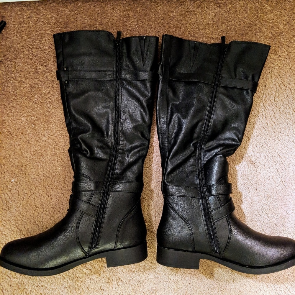 Wide Calf Riding Boot
